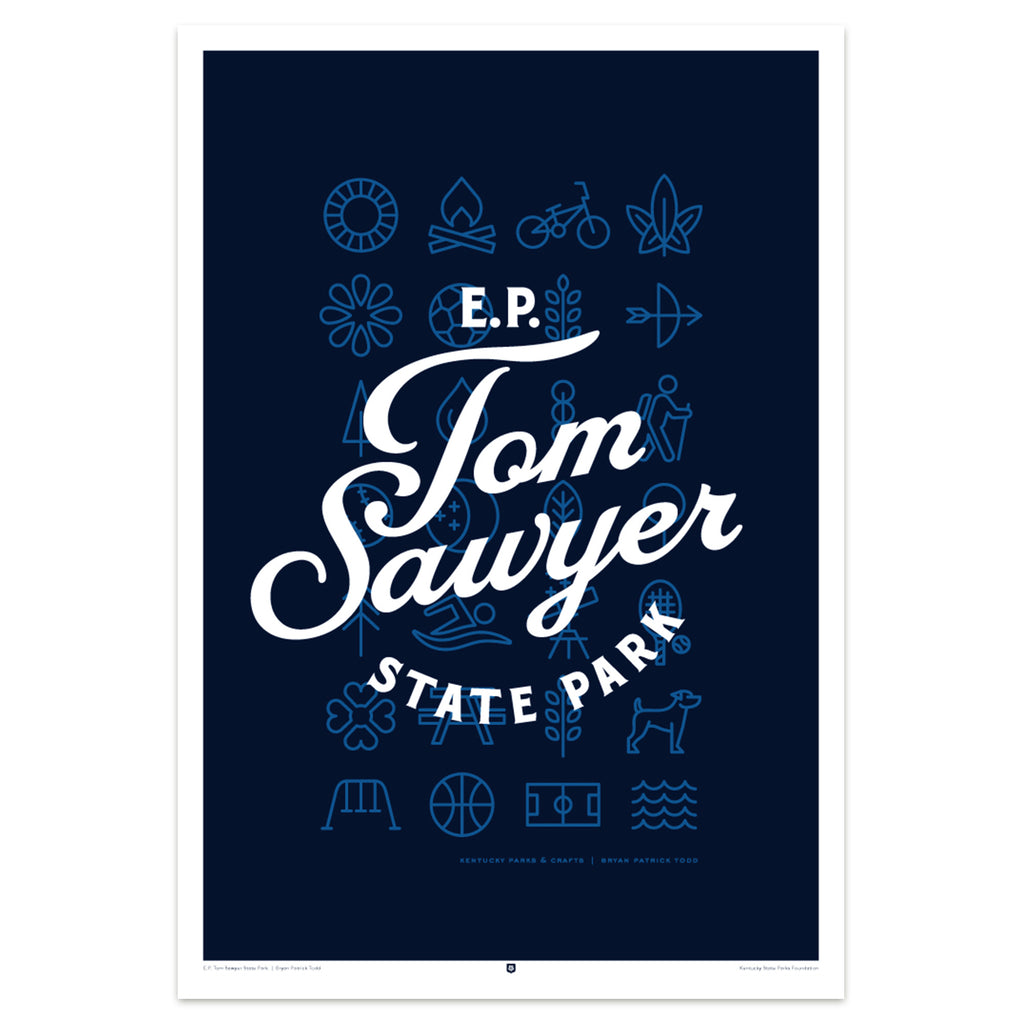 EP Tom Sawyer State Park Poster by Bryan Patrick Todd-Prints-KY for KY Store